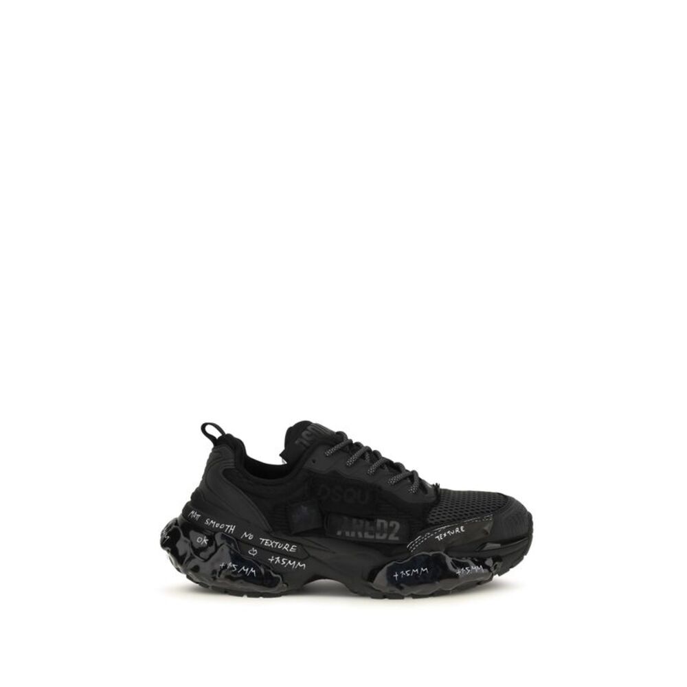 Dsquared2 Men Faster Sneakers With Mesh Inserts